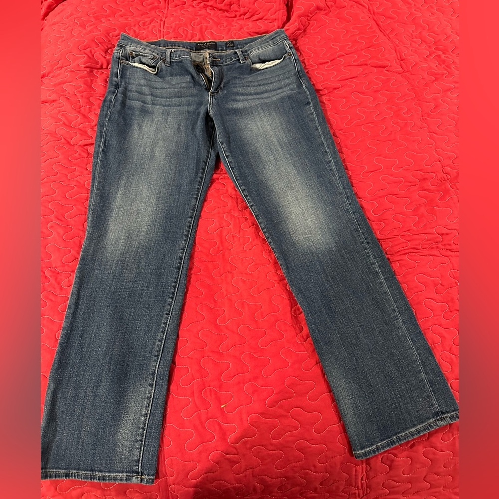 Lucky brand mid rise sweet straight jeans